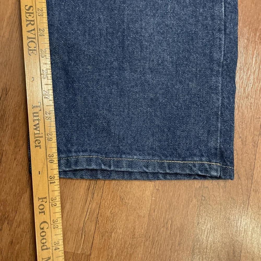 NOS Texas Jeans Mens 44x32 Relaxed Fit Fire Resistant Denim Pants Made In USA